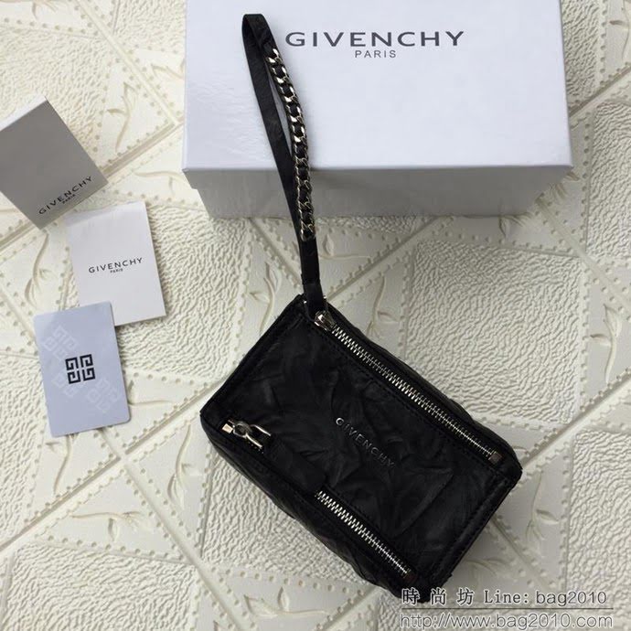 GlVENCHY紀梵希 原單 潘多拉 化妝包 黑色 可手拿 手拎 452155  tsg1229